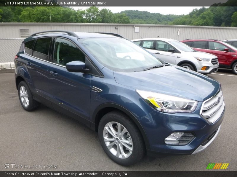 Blue Metallic / Charcoal Black 2018 Ford Escape SEL 4WD