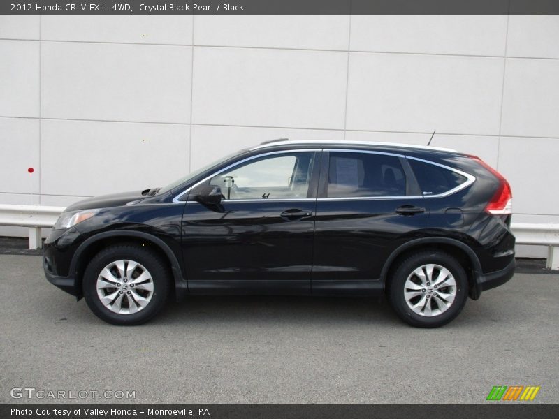 Crystal Black Pearl / Black 2012 Honda CR-V EX-L 4WD