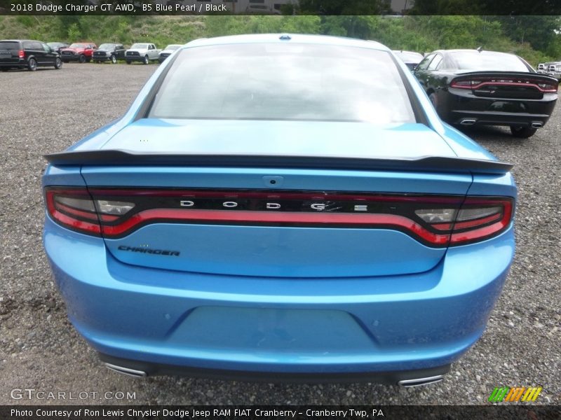 B5 Blue Pearl / Black 2018 Dodge Charger GT AWD
