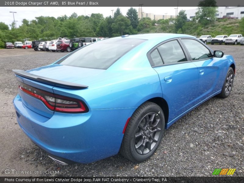 B5 Blue Pearl / Black 2018 Dodge Charger GT AWD