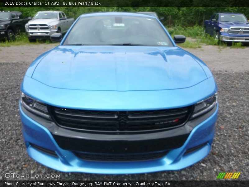 B5 Blue Pearl / Black 2018 Dodge Charger GT AWD