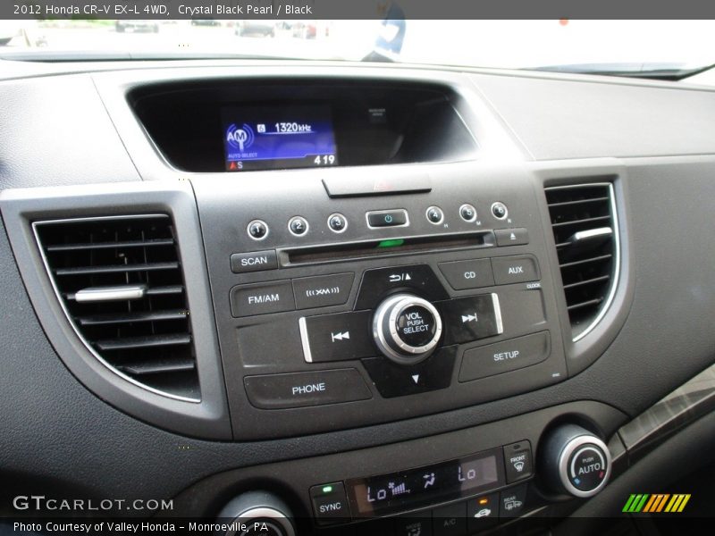Crystal Black Pearl / Black 2012 Honda CR-V EX-L 4WD
