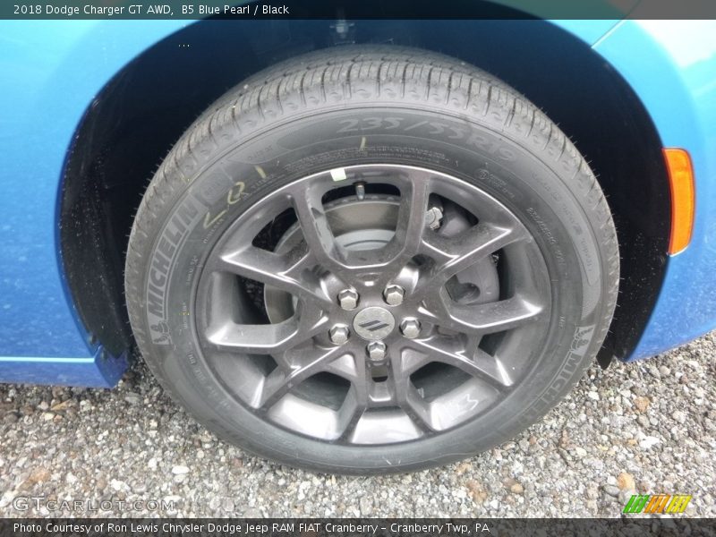 B5 Blue Pearl / Black 2018 Dodge Charger GT AWD
