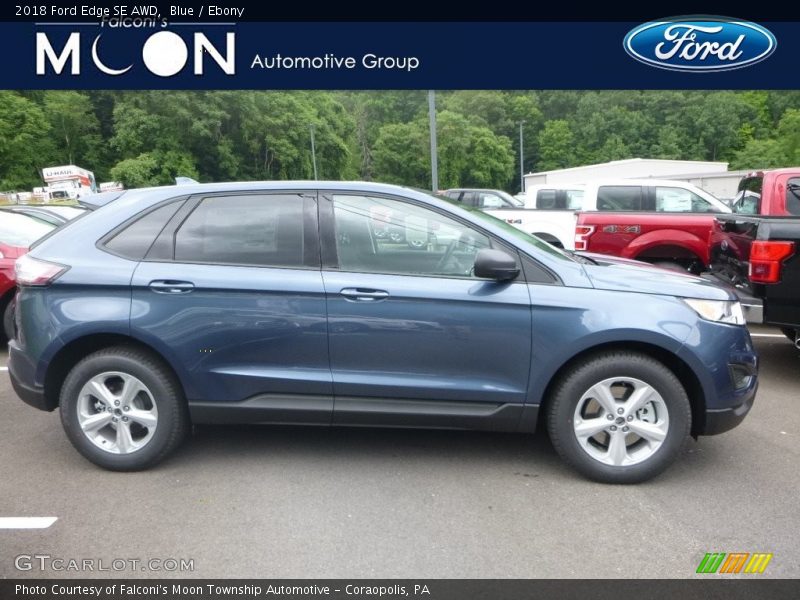 Blue / Ebony 2018 Ford Edge SE AWD