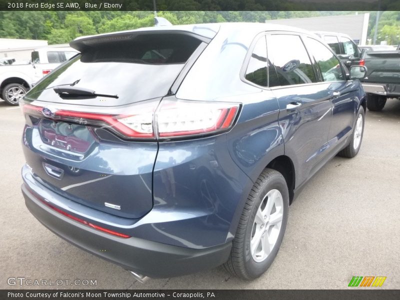 Blue / Ebony 2018 Ford Edge SE AWD