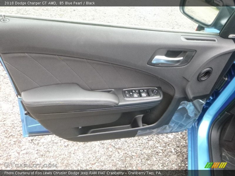 B5 Blue Pearl / Black 2018 Dodge Charger GT AWD