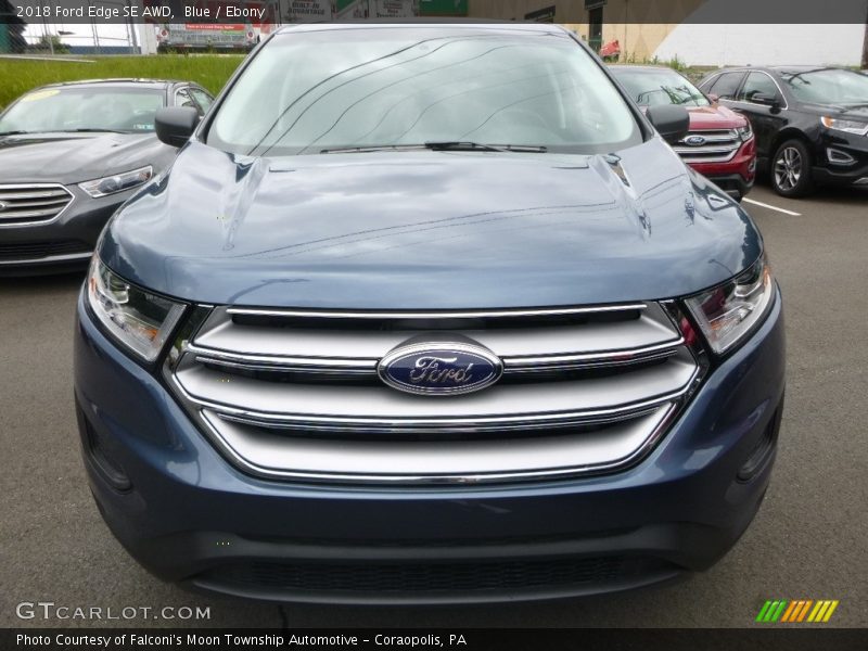 Blue / Ebony 2018 Ford Edge SE AWD