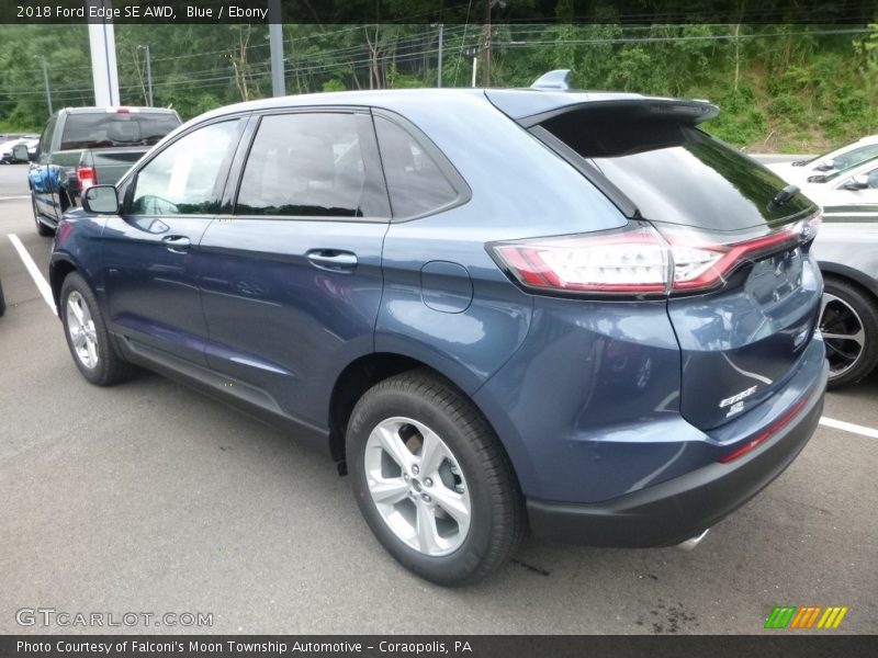 Blue / Ebony 2018 Ford Edge SE AWD