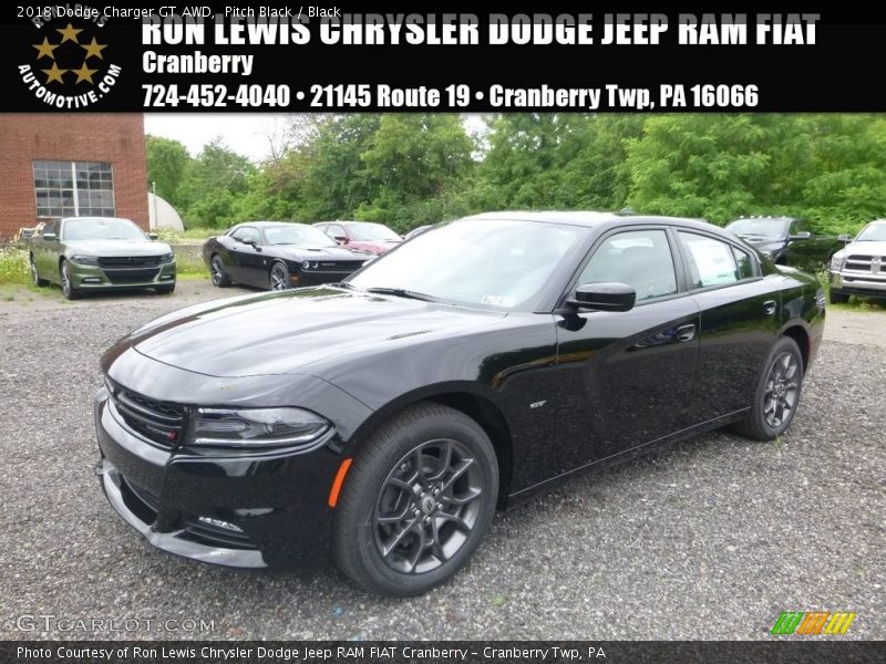 Pitch Black / Black 2018 Dodge Charger GT AWD