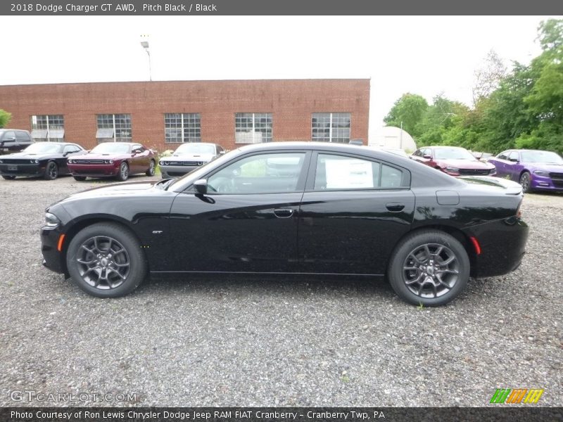 Pitch Black / Black 2018 Dodge Charger GT AWD