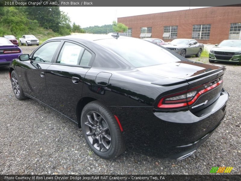Pitch Black / Black 2018 Dodge Charger GT AWD
