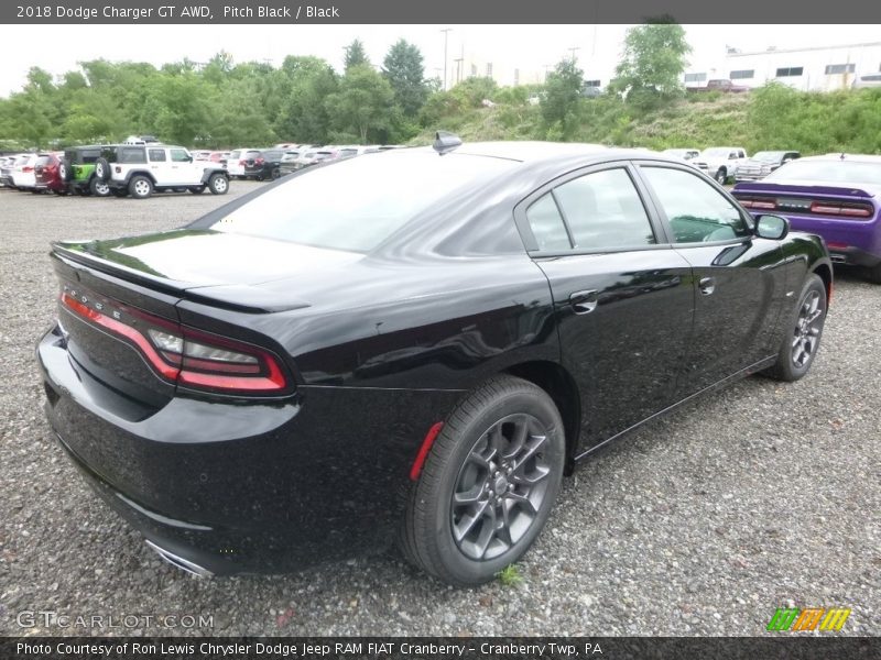 Pitch Black / Black 2018 Dodge Charger GT AWD
