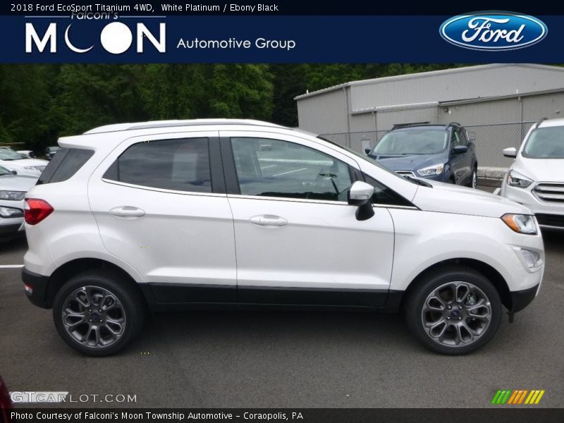 White Platinum / Ebony Black 2018 Ford EcoSport Titanium 4WD
