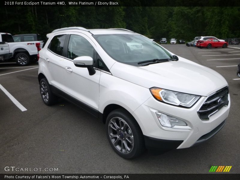 White Platinum / Ebony Black 2018 Ford EcoSport Titanium 4WD