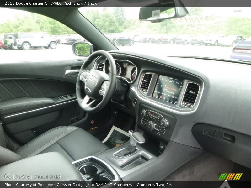 Pitch Black / Black 2018 Dodge Charger GT AWD