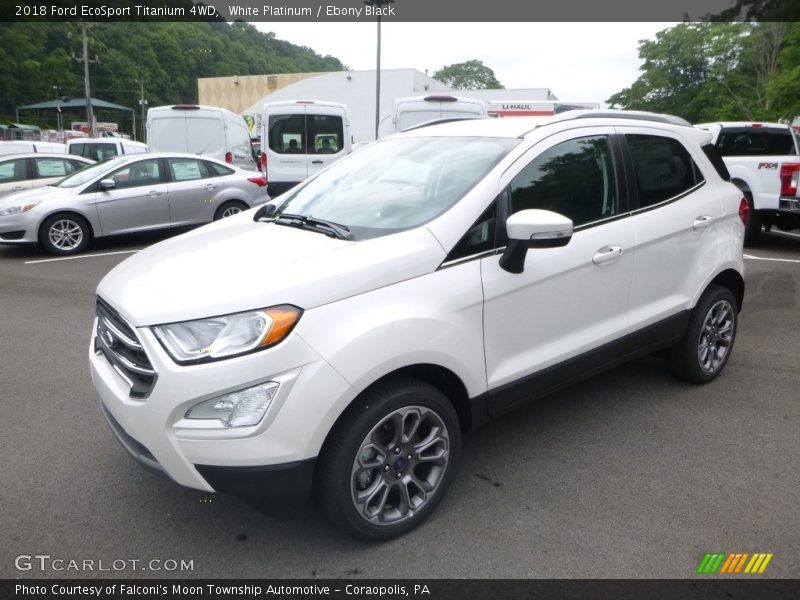 White Platinum / Ebony Black 2018 Ford EcoSport Titanium 4WD