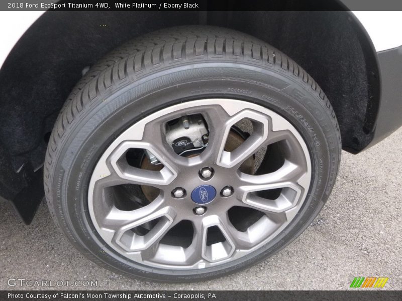 White Platinum / Ebony Black 2018 Ford EcoSport Titanium 4WD