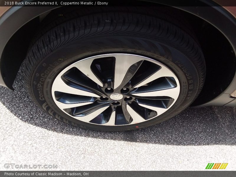 Coppertino Metallic / Ebony 2018 Buick Encore Preferred II