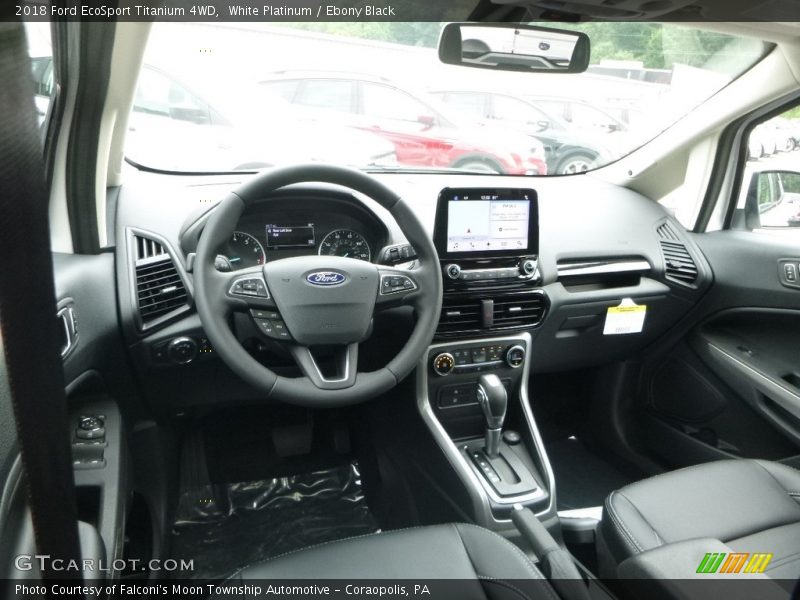 White Platinum / Ebony Black 2018 Ford EcoSport Titanium 4WD