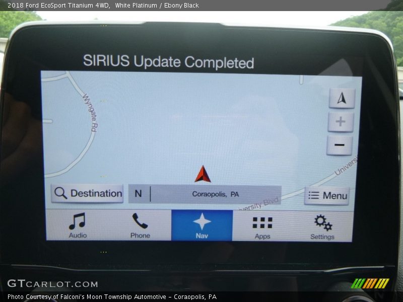 White Platinum / Ebony Black 2018 Ford EcoSport Titanium 4WD