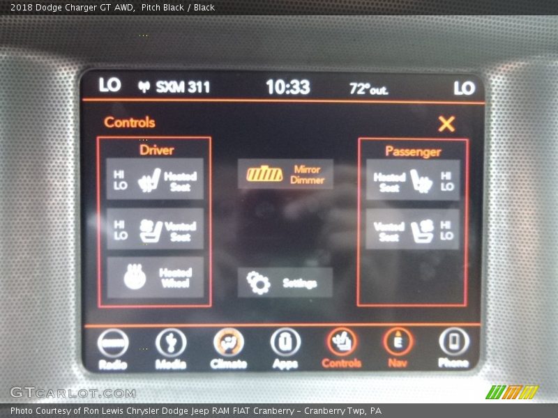 Pitch Black / Black 2018 Dodge Charger GT AWD