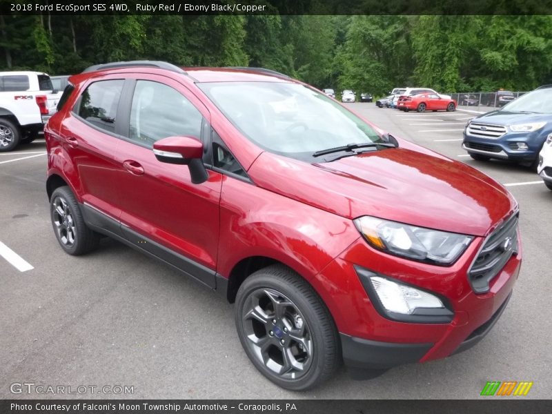 Ruby Red / Ebony Black/Copper 2018 Ford EcoSport SES 4WD