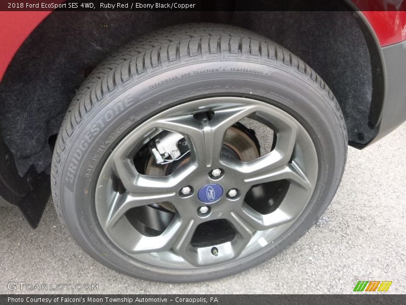 Ruby Red / Ebony Black/Copper 2018 Ford EcoSport SES 4WD