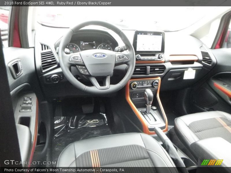 Ruby Red / Ebony Black/Copper 2018 Ford EcoSport SES 4WD