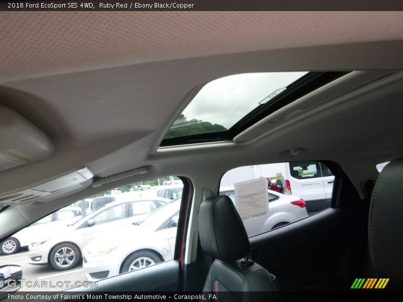 Ruby Red / Ebony Black/Copper 2018 Ford EcoSport SES 4WD
