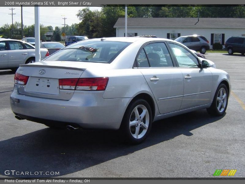 Bright Silver / Gray 2008 Hyundai Sonata SE V6