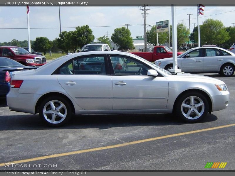 Bright Silver / Gray 2008 Hyundai Sonata SE V6