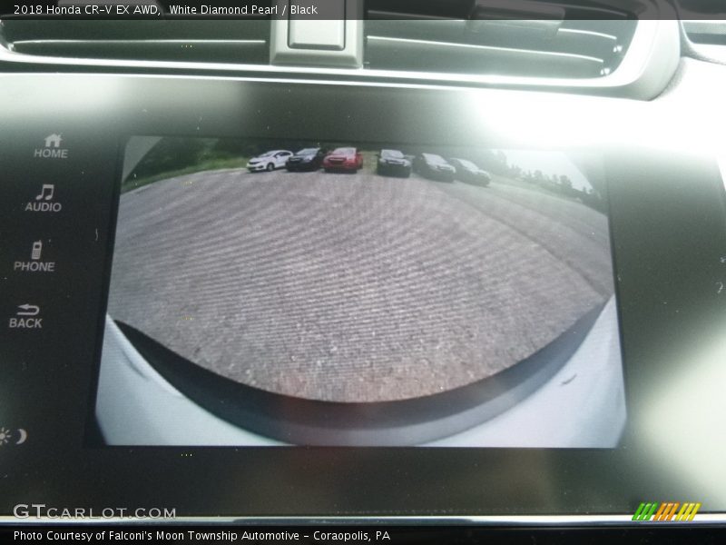 White Diamond Pearl / Black 2018 Honda CR-V EX AWD