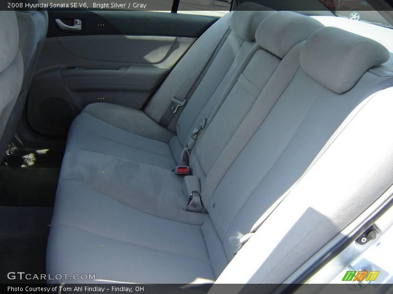 Bright Silver / Gray 2008 Hyundai Sonata SE V6