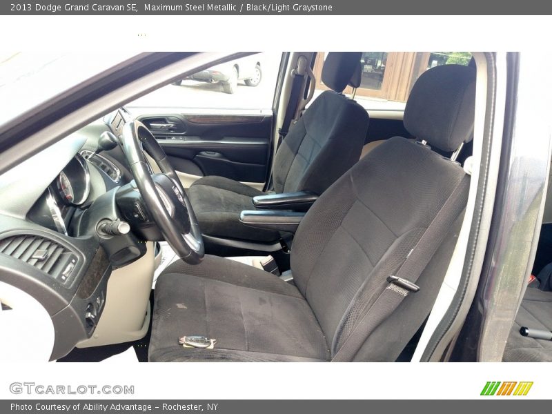 Maximum Steel Metallic / Black/Light Graystone 2013 Dodge Grand Caravan SE
