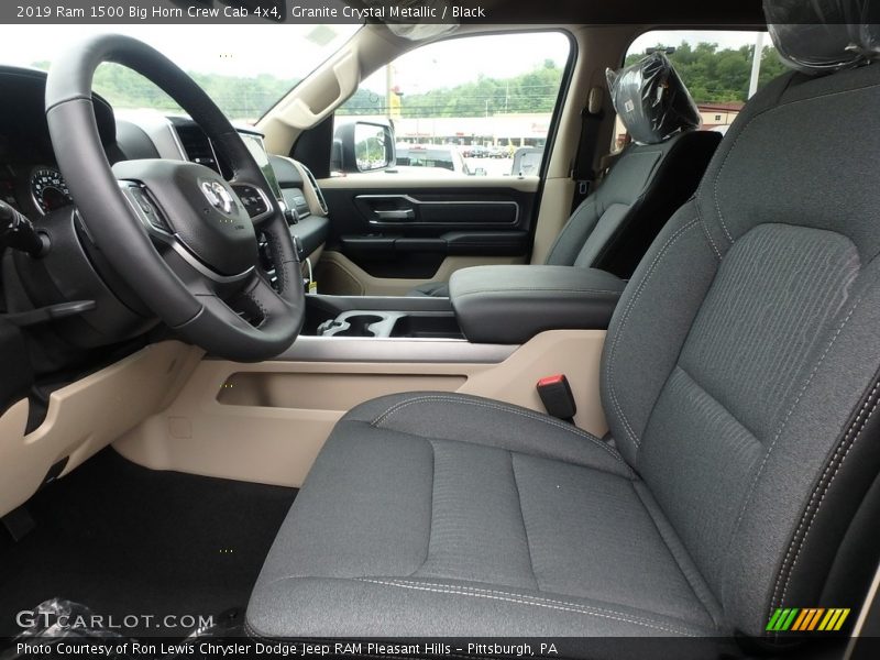 Front Seat of 2019 1500 Big Horn Crew Cab 4x4