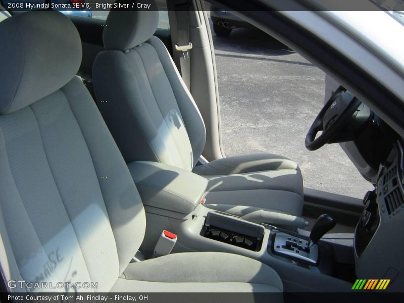 Bright Silver / Gray 2008 Hyundai Sonata SE V6