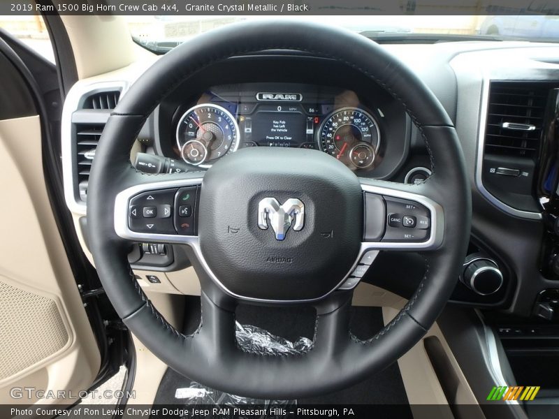 Granite Crystal Metallic / Black 2019 Ram 1500 Big Horn Crew Cab 4x4