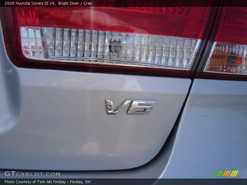 Bright Silver / Gray 2008 Hyundai Sonata SE V6