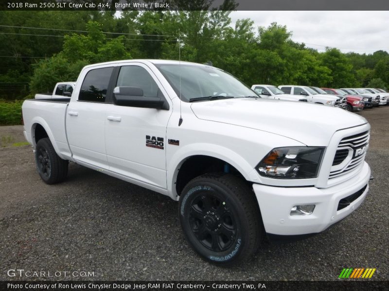 Bright White / Black 2018 Ram 2500 SLT Crew Cab 4x4