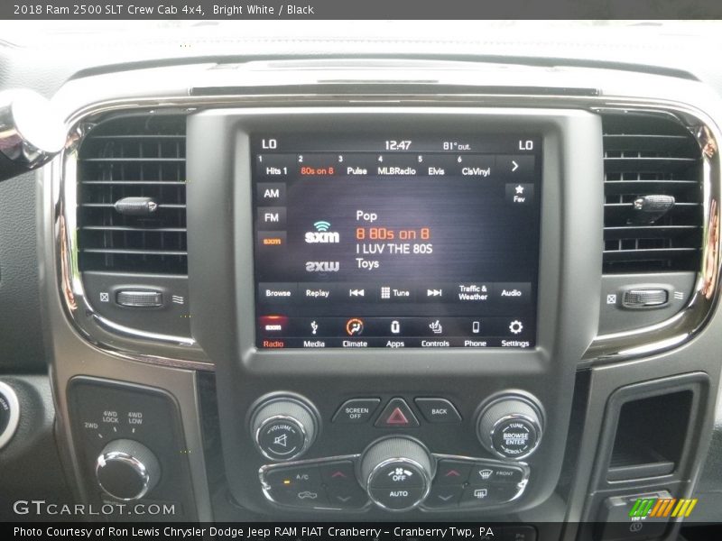 Bright White / Black 2018 Ram 2500 SLT Crew Cab 4x4