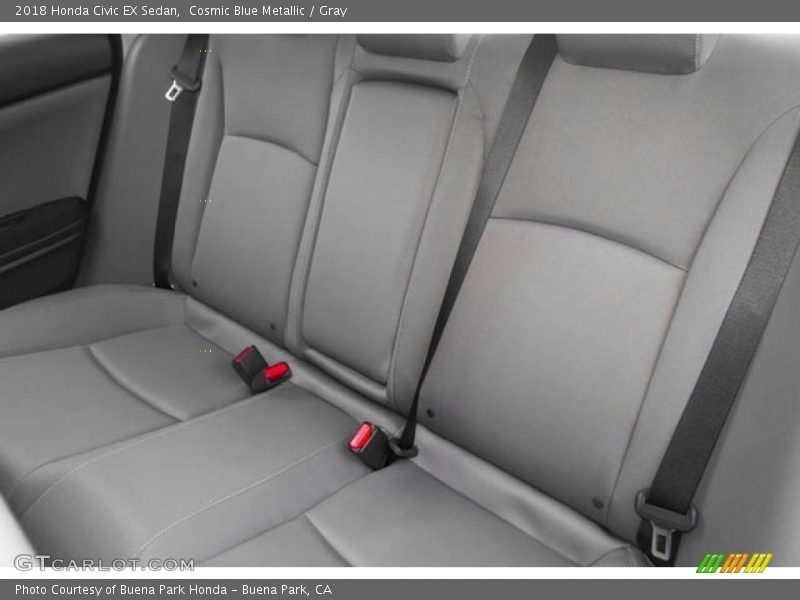 Cosmic Blue Metallic / Gray 2018 Honda Civic EX Sedan