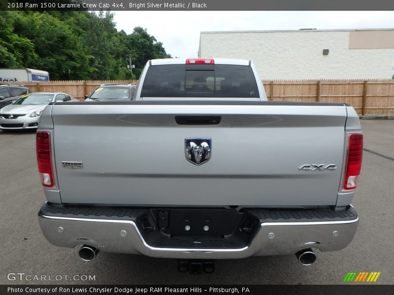 Bright Silver Metallic / Black 2018 Ram 1500 Laramie Crew Cab 4x4