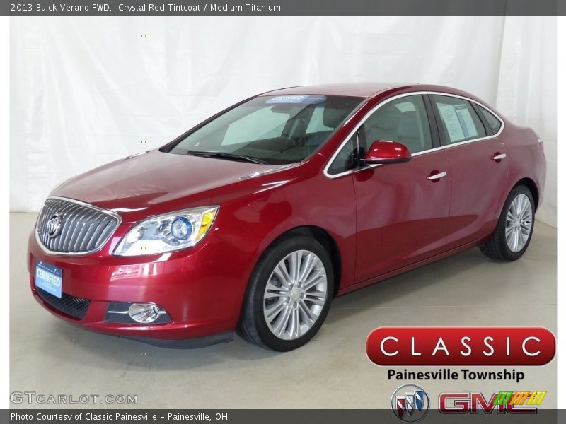 Crystal Red Tintcoat / Medium Titanium 2013 Buick Verano FWD