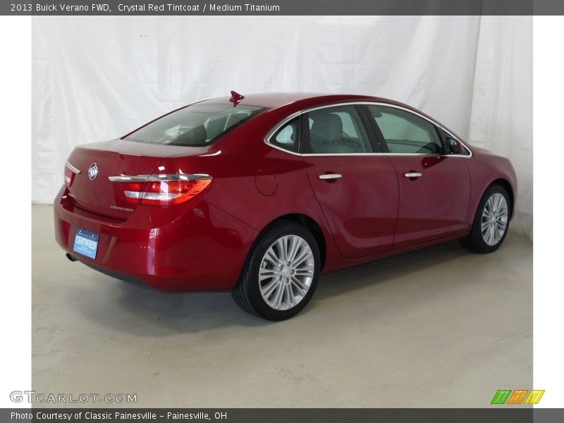 Crystal Red Tintcoat / Medium Titanium 2013 Buick Verano FWD