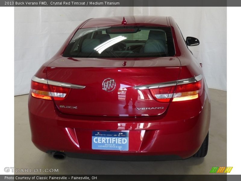 Crystal Red Tintcoat / Medium Titanium 2013 Buick Verano FWD