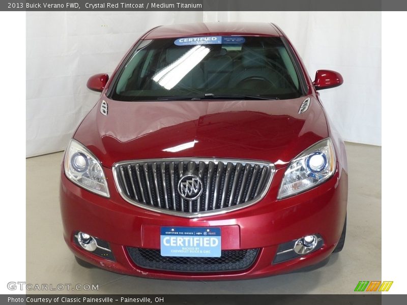 Crystal Red Tintcoat / Medium Titanium 2013 Buick Verano FWD