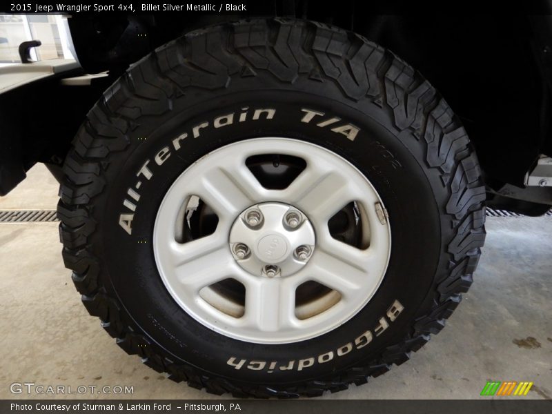 Billet Silver Metallic / Black 2015 Jeep Wrangler Sport 4x4