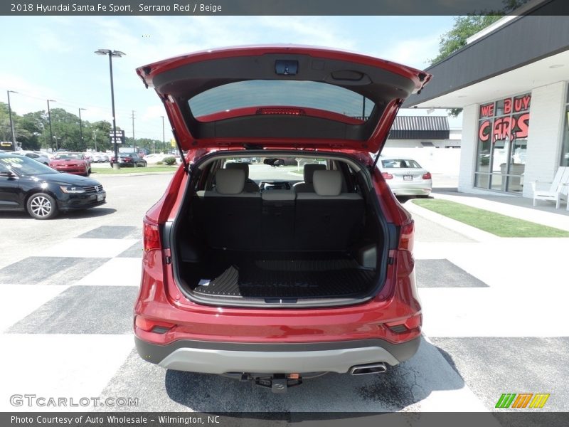 Serrano Red / Beige 2018 Hyundai Santa Fe Sport