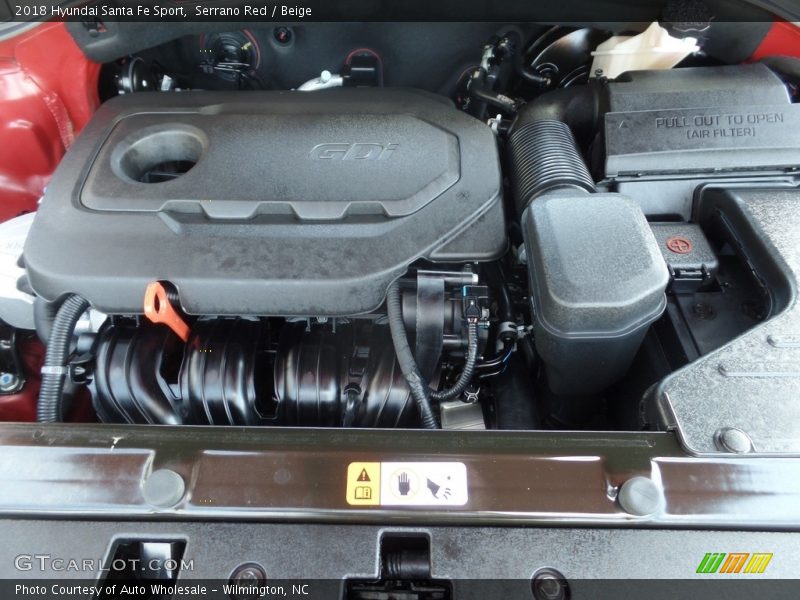Serrano Red / Beige 2018 Hyundai Santa Fe Sport
