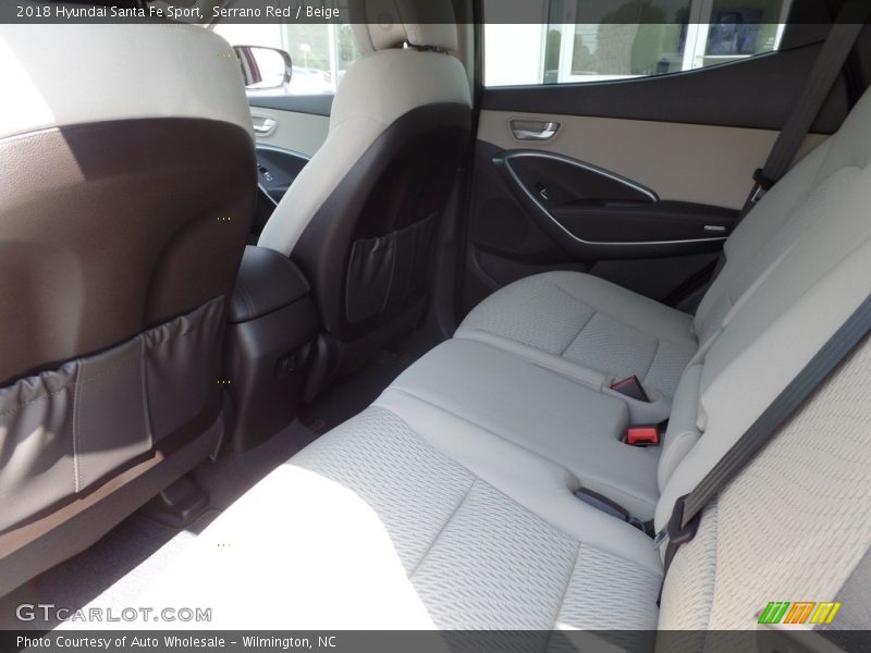 Serrano Red / Beige 2018 Hyundai Santa Fe Sport